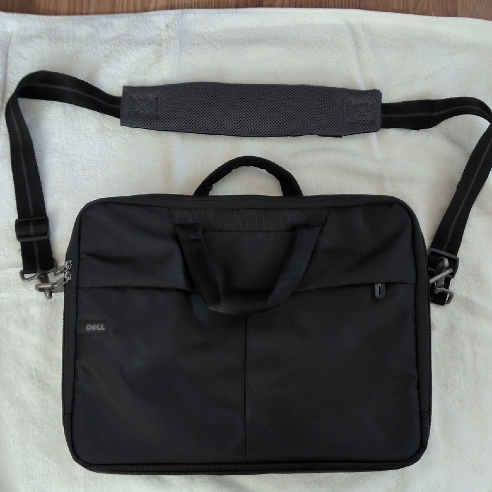 Dell EUC Black Laptop Briefcase Bag 10 Compartments